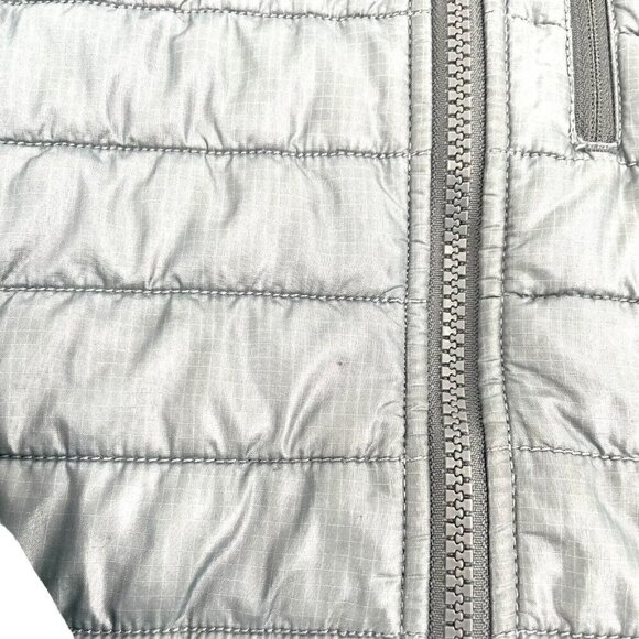 J. Crew Primaloft Nylon Puffer Jacket Pockets Mock Neck Unisex Mens Small - Picture 6 of 9